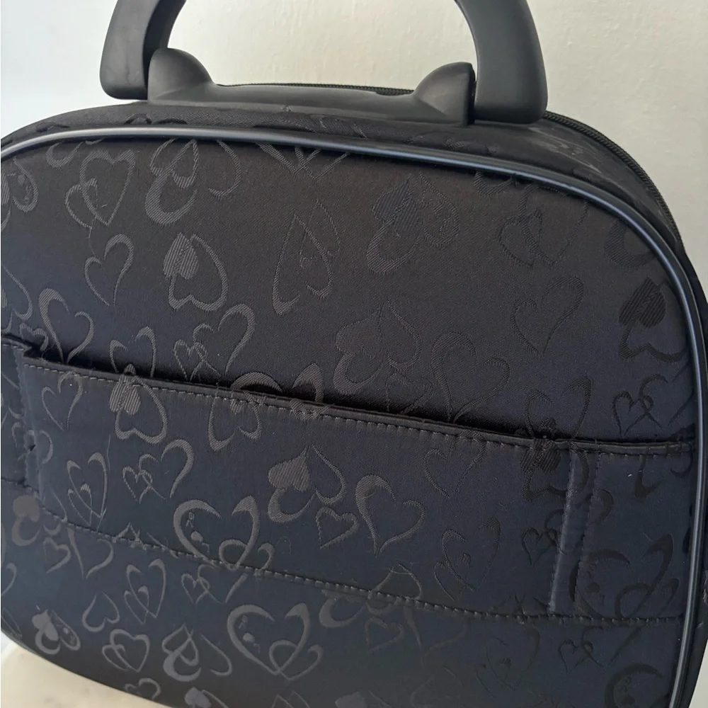 Brighton Black Cosmetic Bag with Silver Accents Travel Bag Carry on Bag NWOT - Picture 5 of 6